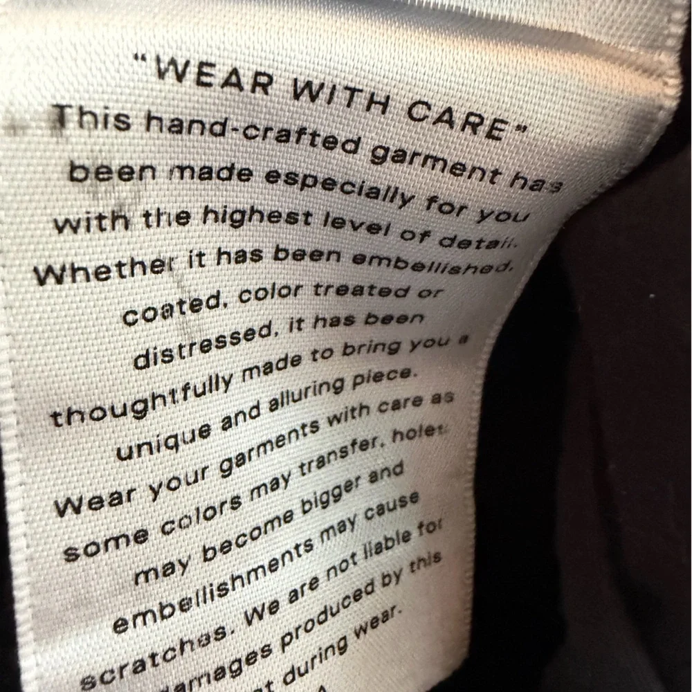 Good American Good Straight Coated Black Jeans Size 12 (Waist 31) (leather look) - Picture 14 of 14